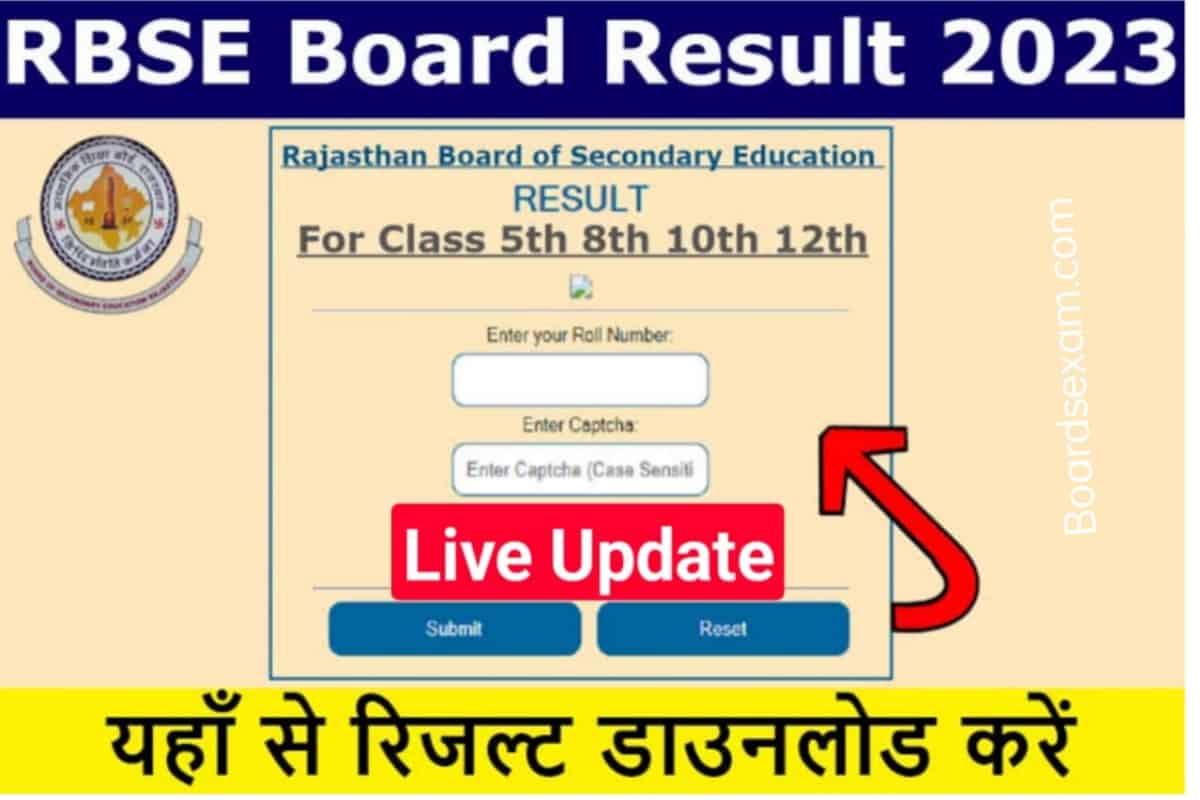 RBSE 10th 12th Result 2023
