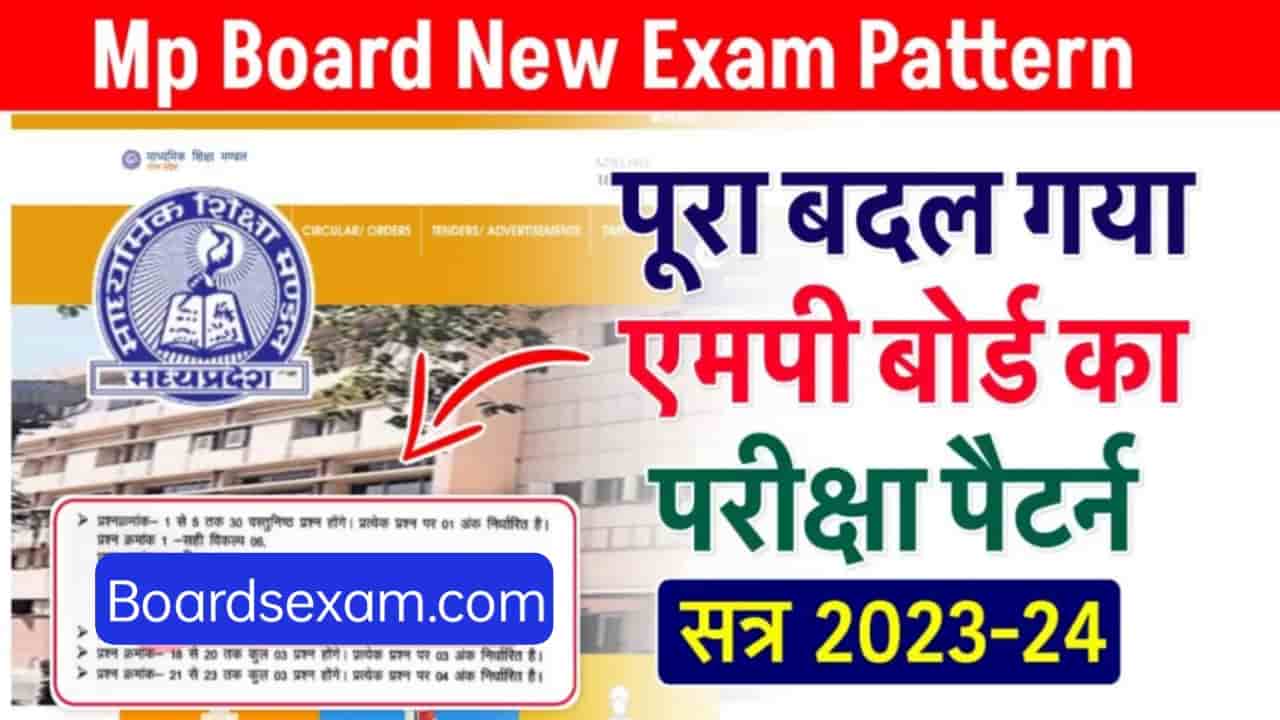 MP Board 2023 Exam Patern